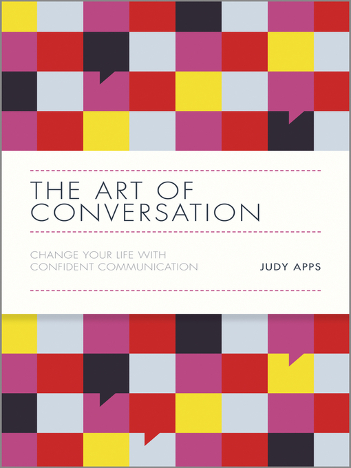 Title details for The Art of Conversation by Judy Apps - Wait list